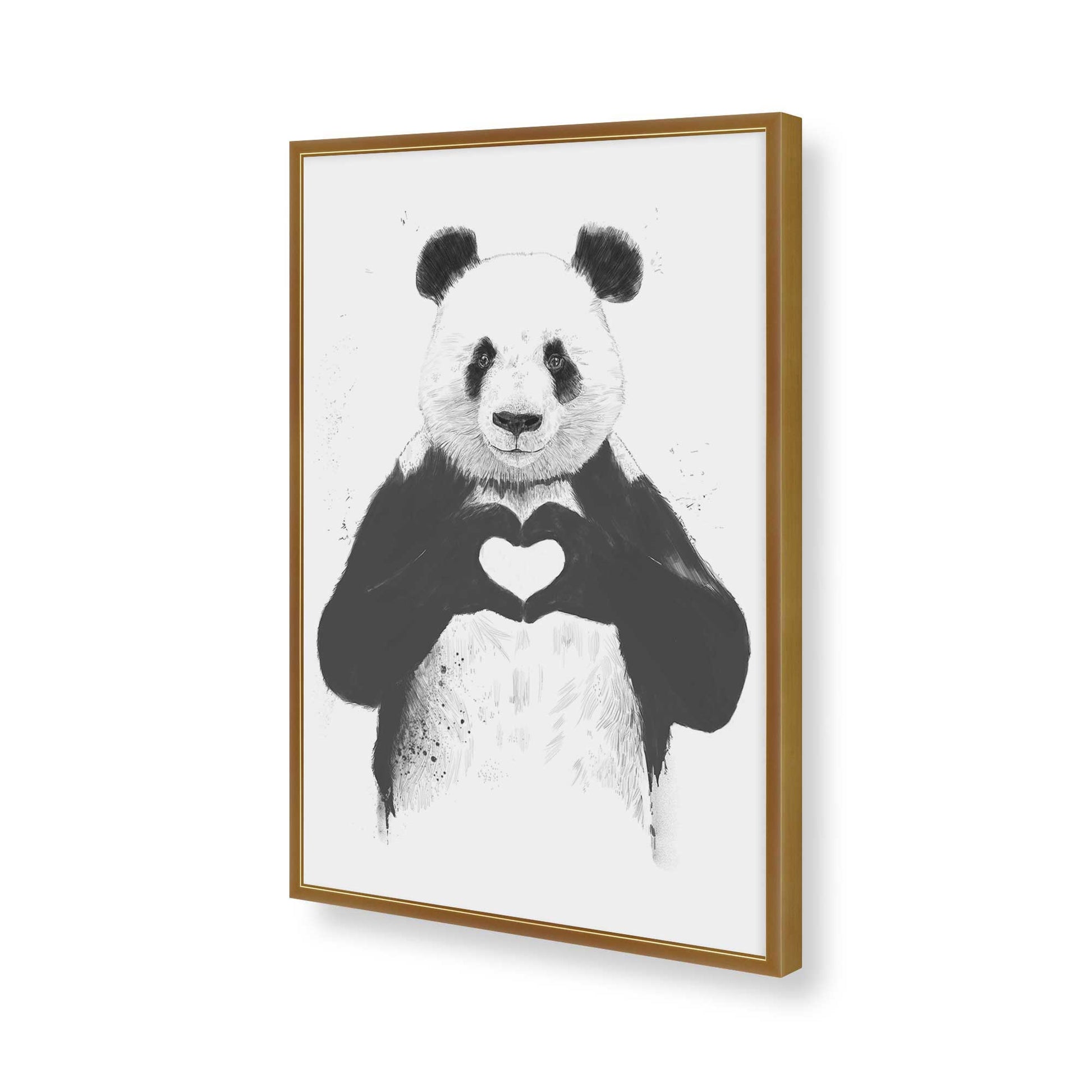 [Color:Polished Gold], Picture of art in a Polished Gold frame of the corner