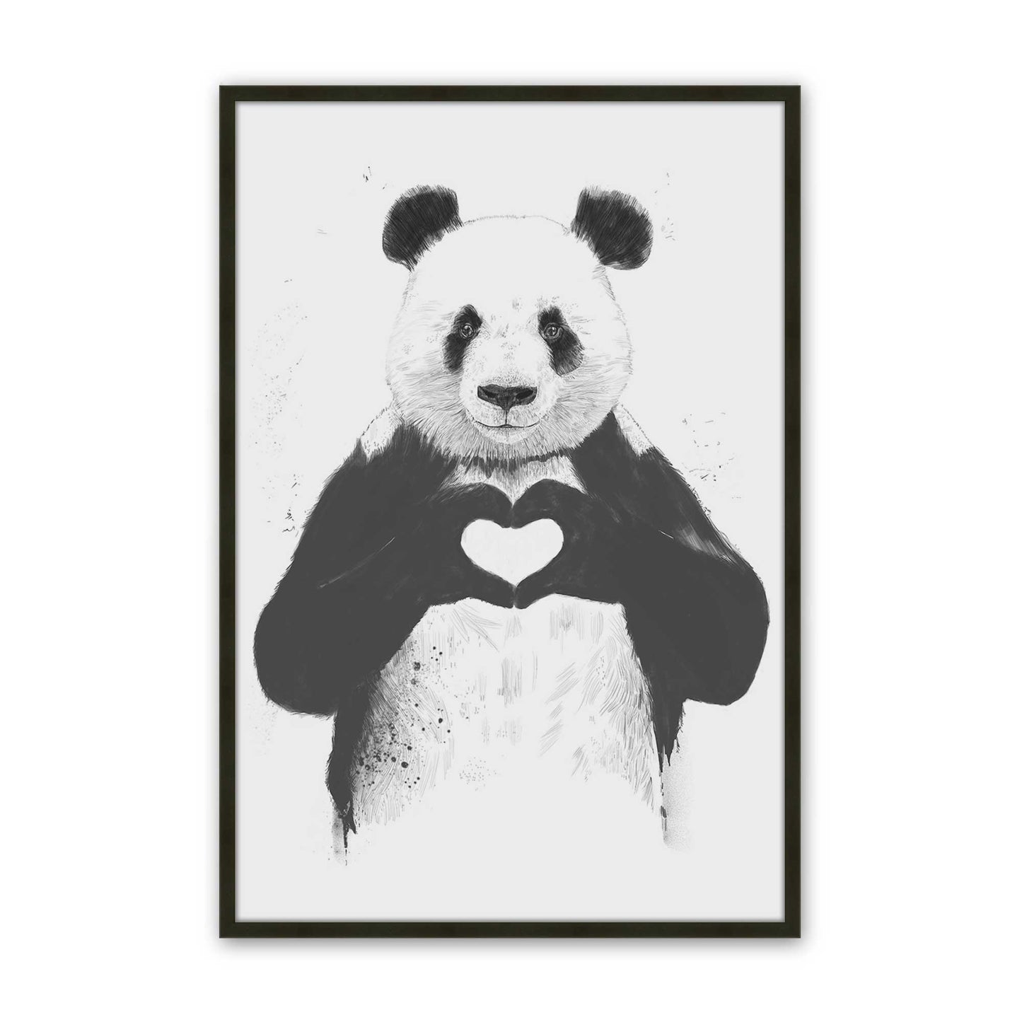 [Color:Satin Black], Picture of art in a Satin Black frame