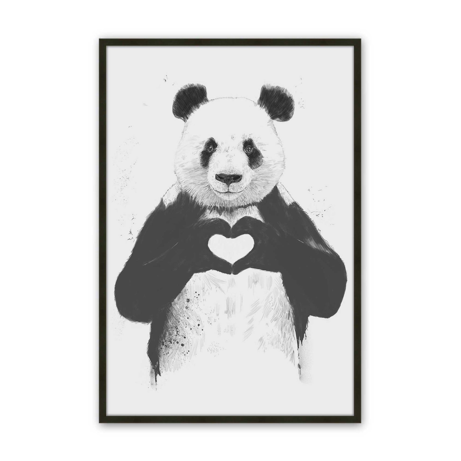 [Color:Satin Black], Picture of art in a Satin Black frame