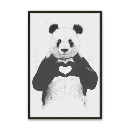 [Color:Satin Black], Picture of art in a Satin Black frame