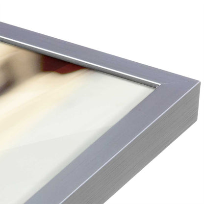 [Color:Polished Chrome], Picture of art in a Polished Chrome frame at an angle