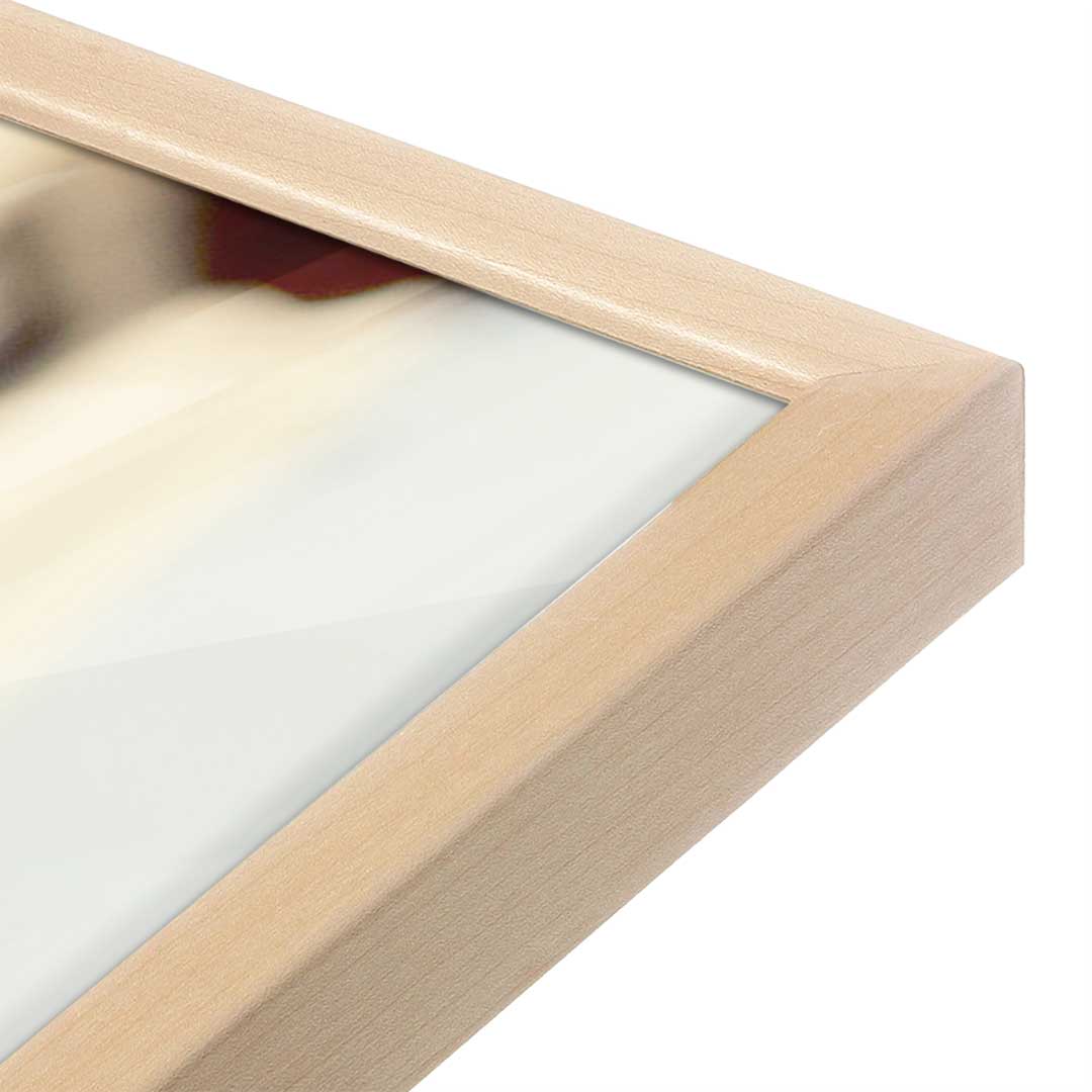 [Color:Raw Maple], Picture of art in a Raw Maple frame at an angle
