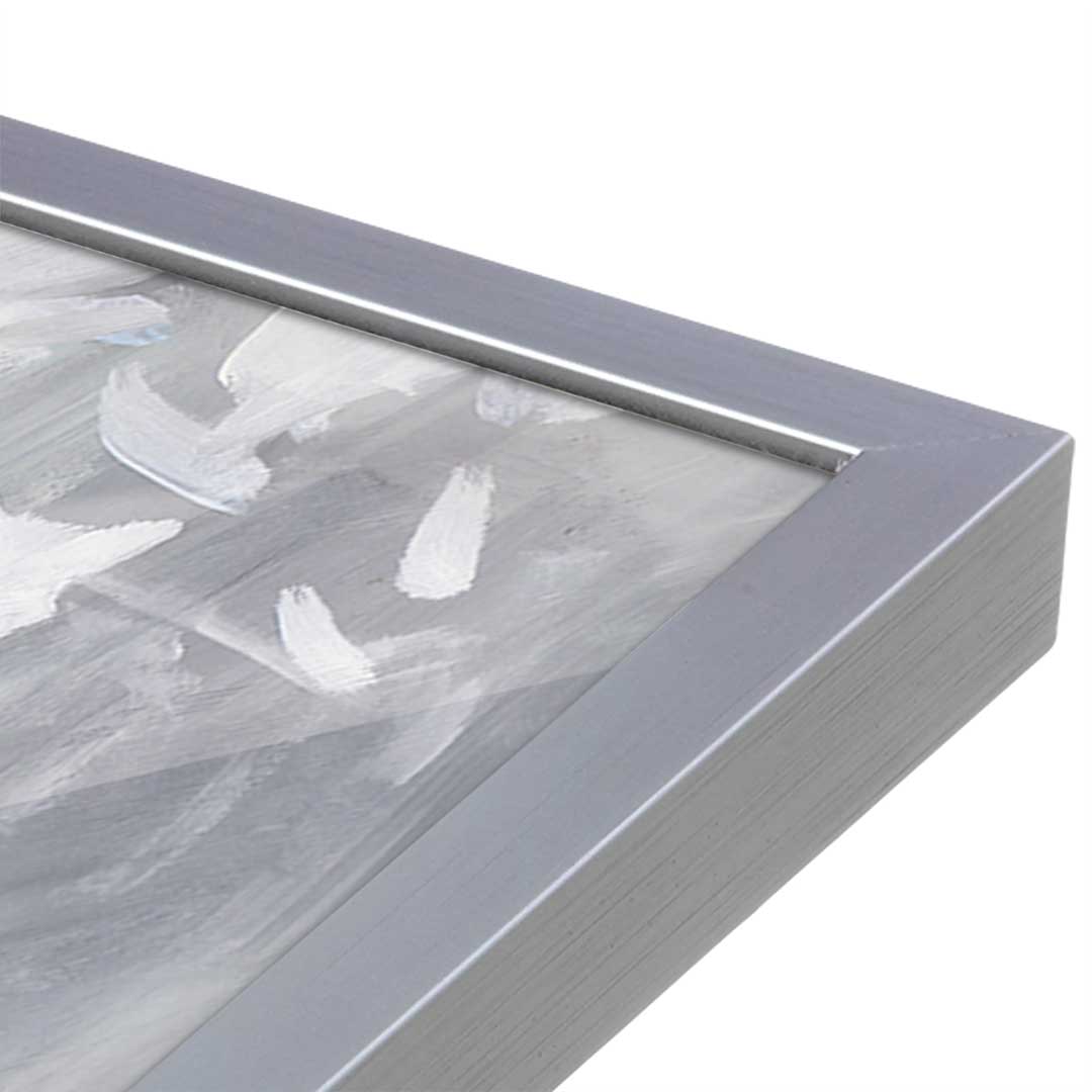 [Color:Polished Chrome], Picture of art in a Polished Chrome frame at an angle
