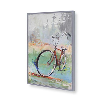 [Color:Polished Chrome], Picture of art in a Polished Chrome frame of the corner