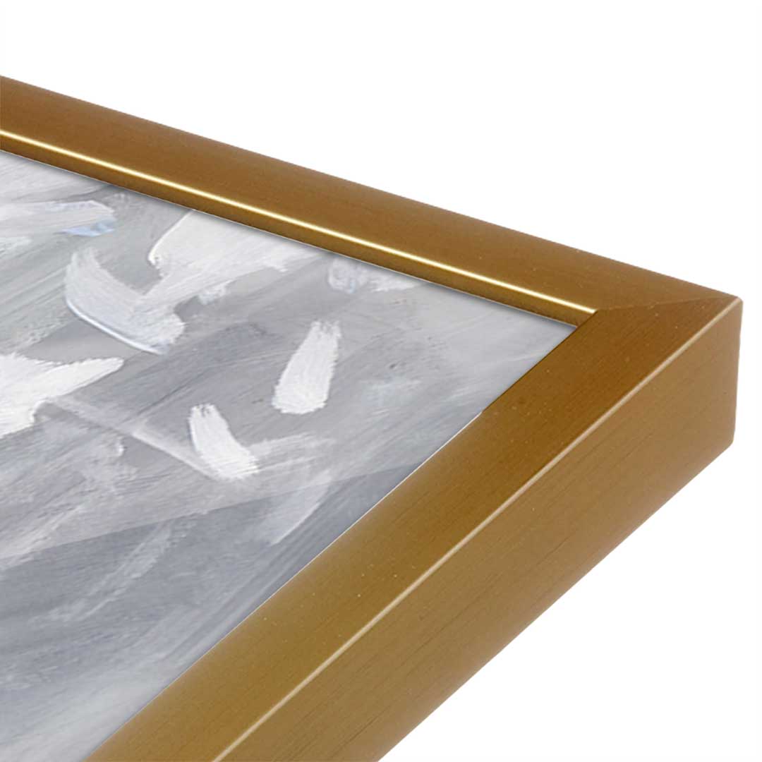 [Color:Polished Gold], Picture of art in a Polished Gold frame at an angle