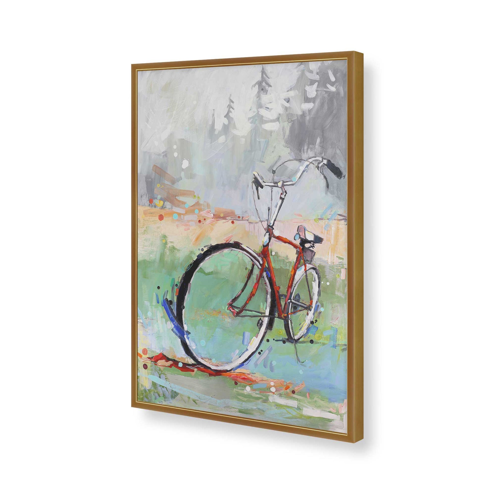 [Color:Polished Gold], Picture of art in a Polished Gold frame of the corner