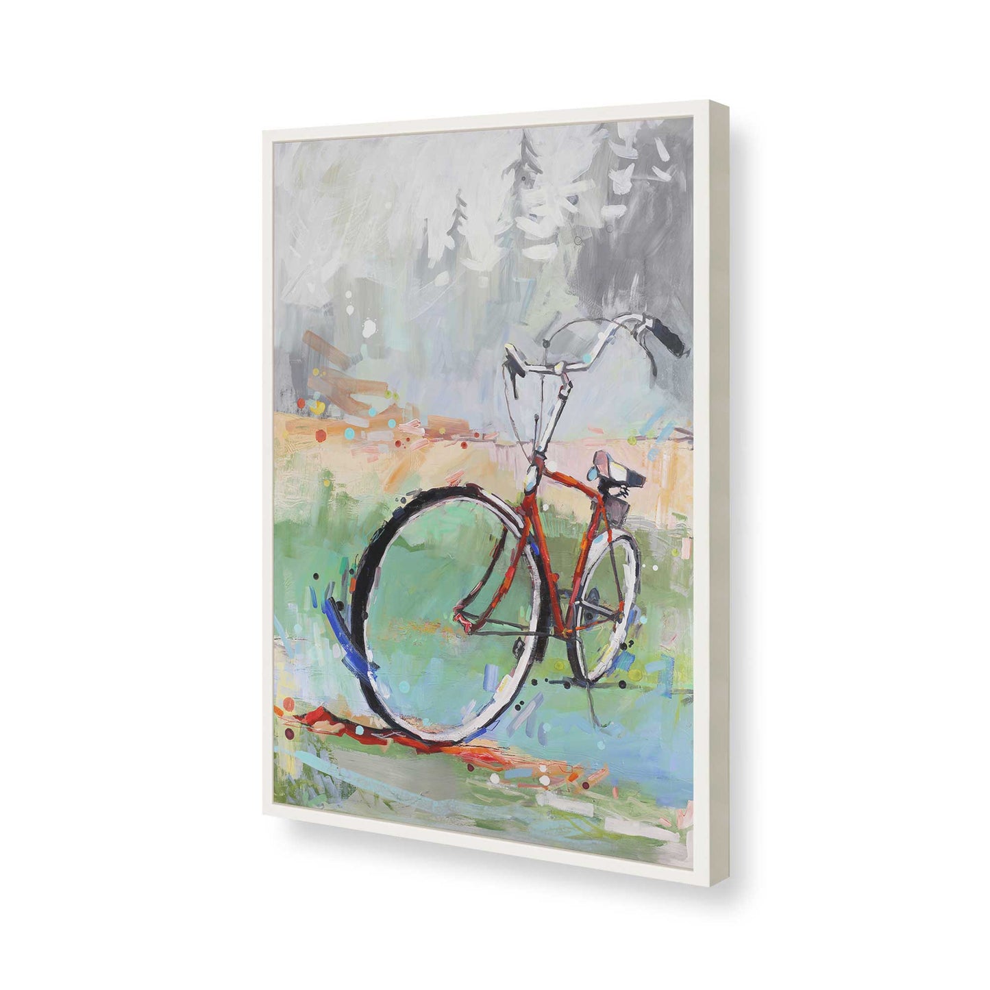 [Color:Opaque White], Picture of art in a Opaque White frame of the corner