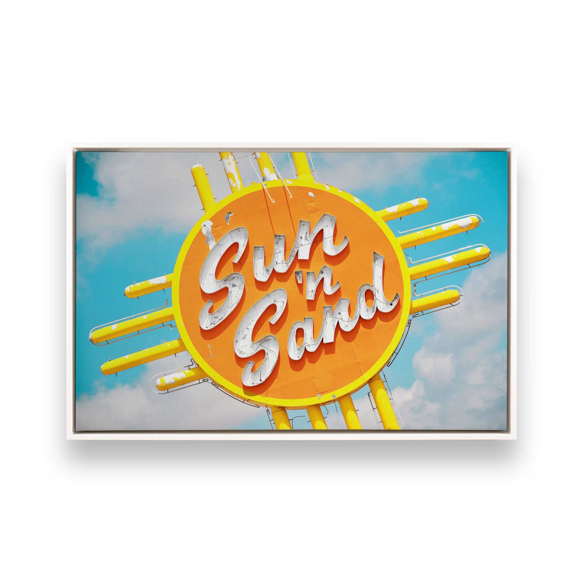 [Color:Opaque White], Picture of art in a White frame