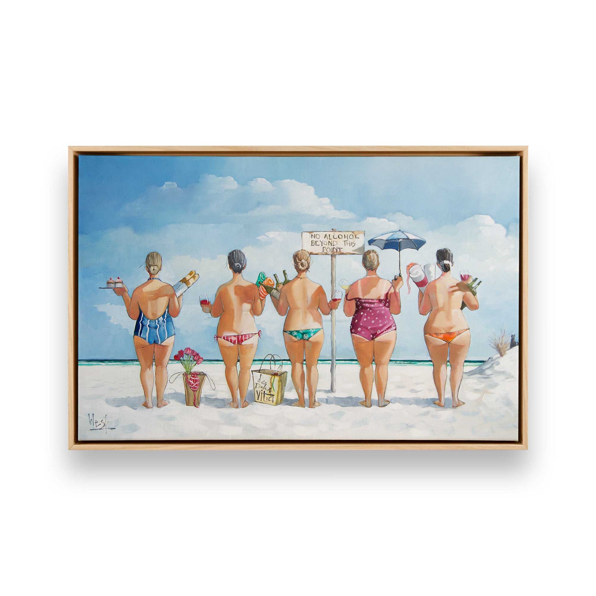 [Color:American Maple], Picture of art in a American Maple frame