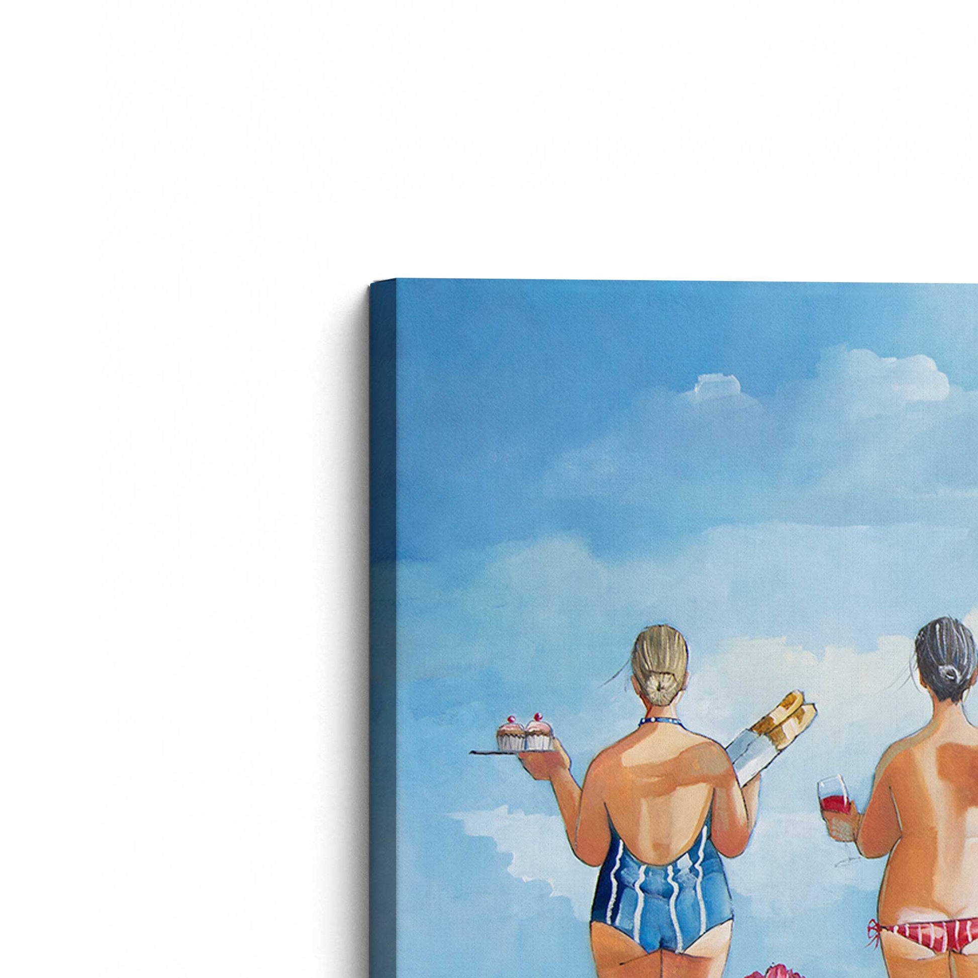 [Color:Stretched Canvas], Picture of the corner of the art