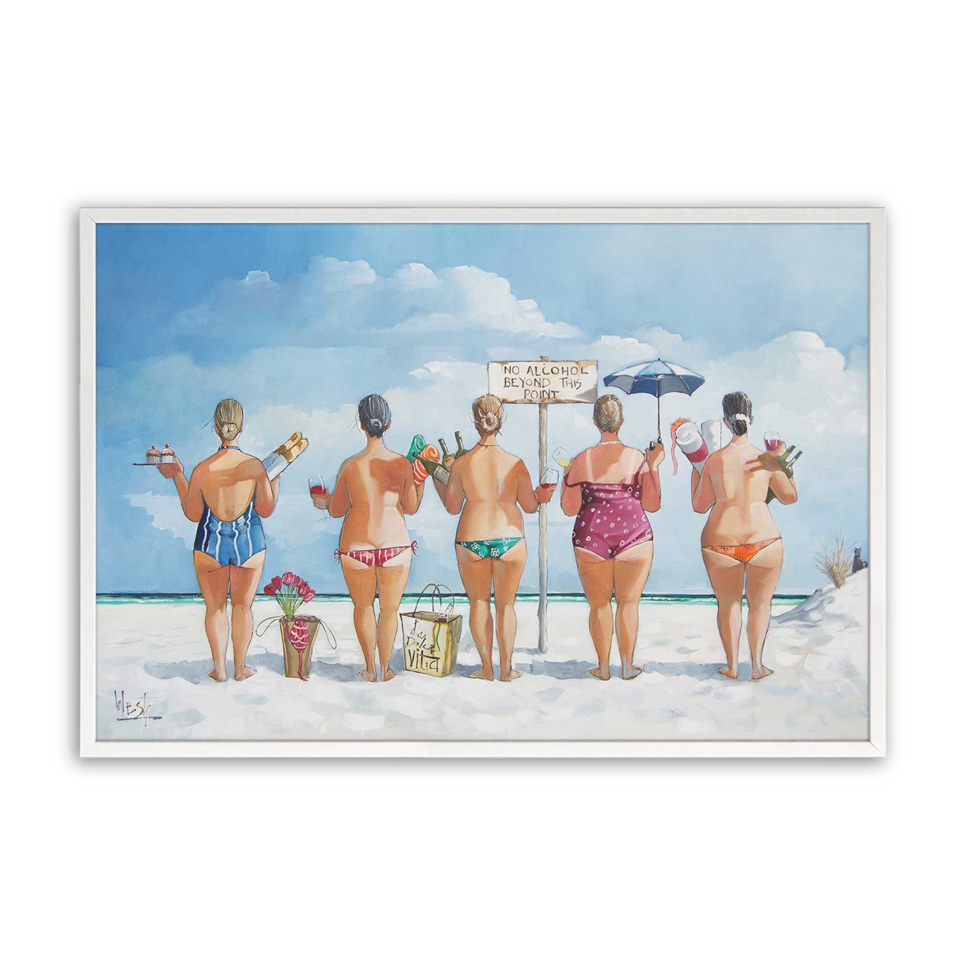 [Color:Opaque White], Picture of art in a Opaque White frame