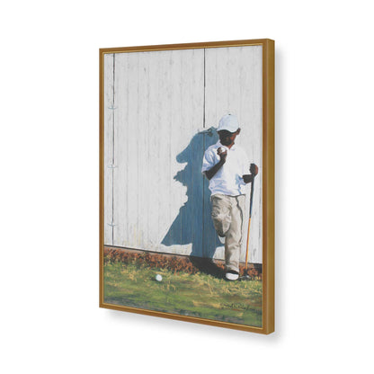 [Color:Polished Gold], Picture of art in a Polished Gold frame of the corner
