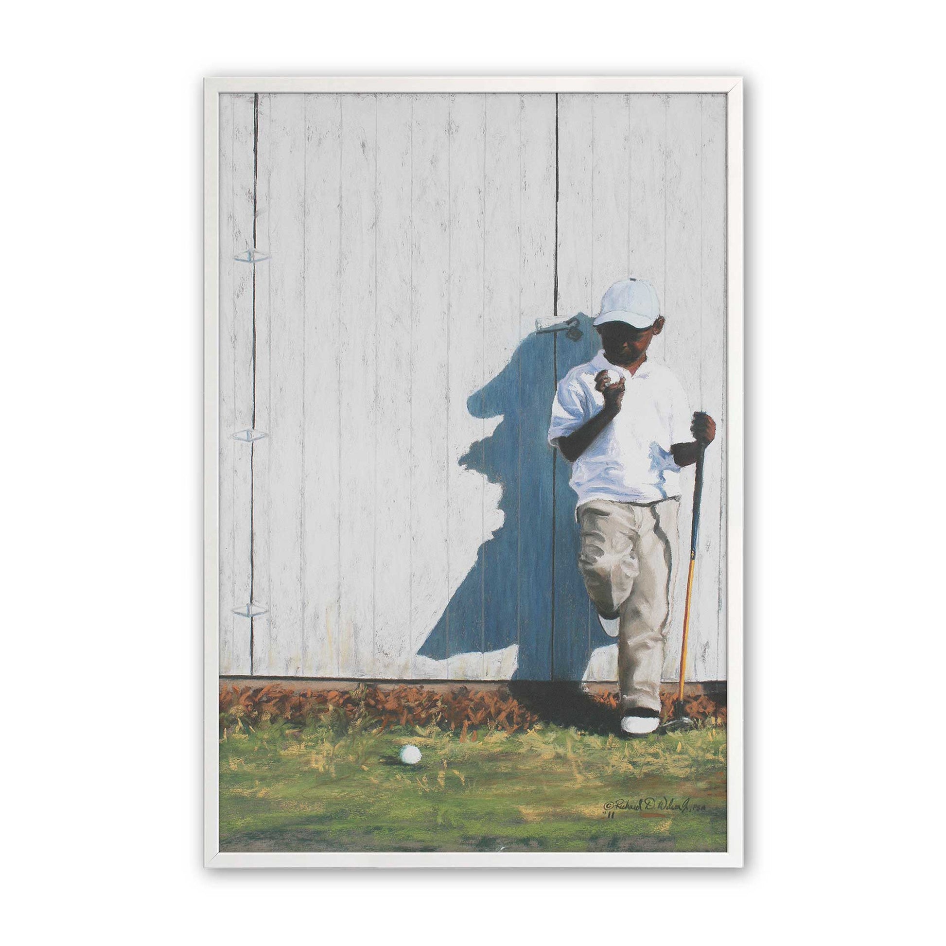 [Color:Opaque White], Picture of art in a Opaque White frame
