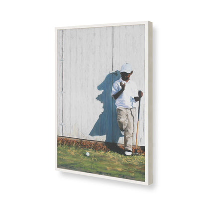 [Color:Opaque White], Picture of art in a Opaque White frame of the corner