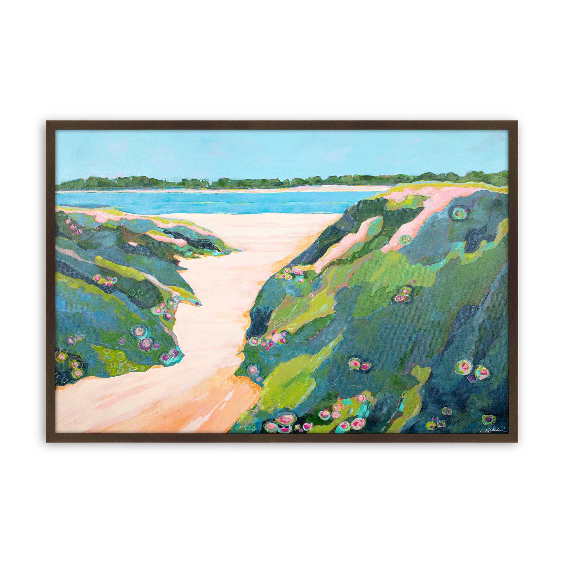 [Color:Belvinder Brown], Picture of art in a Belvinder Brown frame