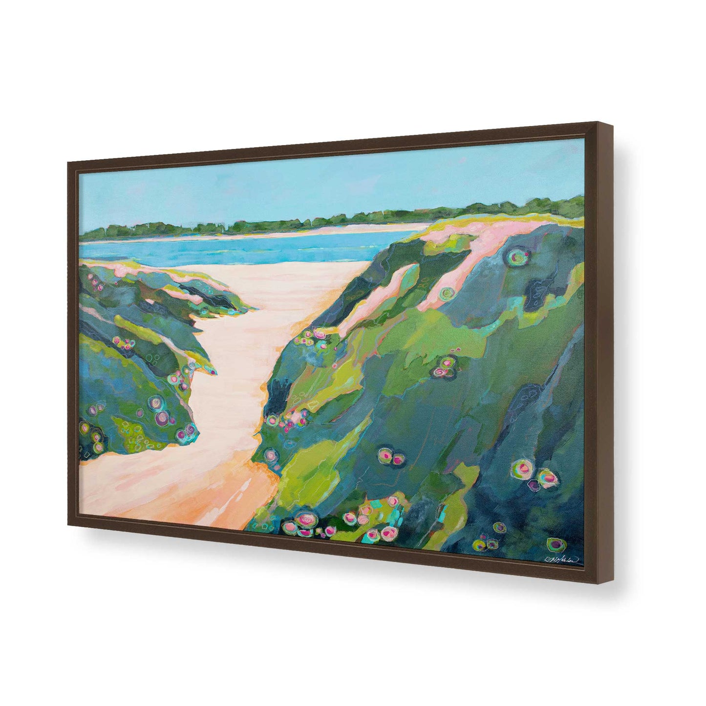 [Color:Belvinder Brown], Picture of art in a Belvinder Brown frame of the corner