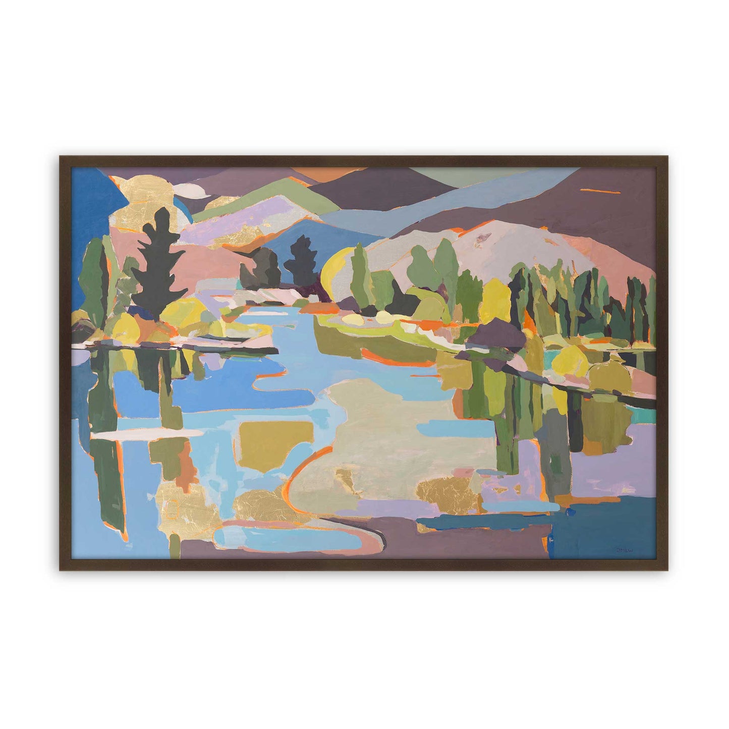 [Color:Belvinder Brown], Picture of art in a Belvinder Brown frame