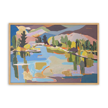 [Color:American Maple], Picture of art in a American Maple frame
