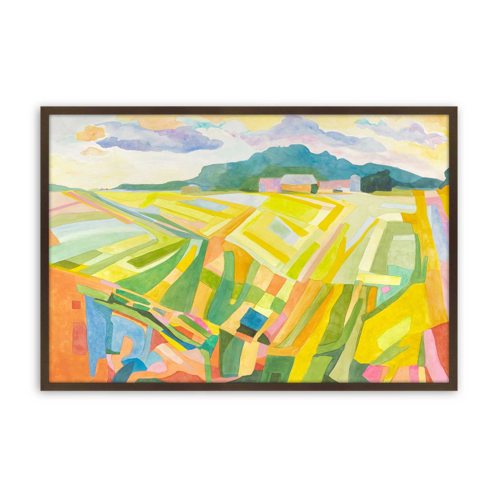 [Color:Brown], Picture of art in a Brown frame