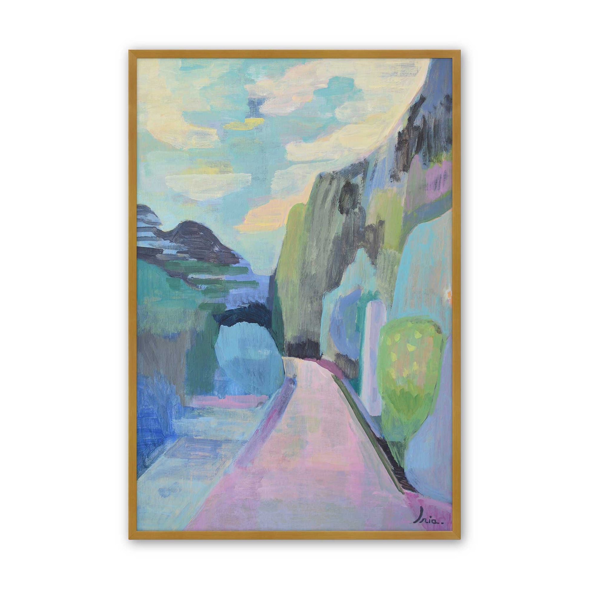 [Color:Polished Gold], Picture of art in a Polished Gold frame