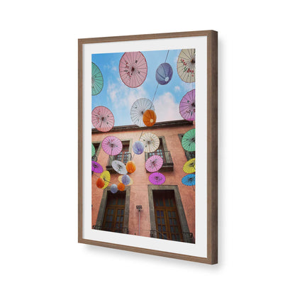 [Color:Walnut], Picture of art in a Walnut frame of the corner