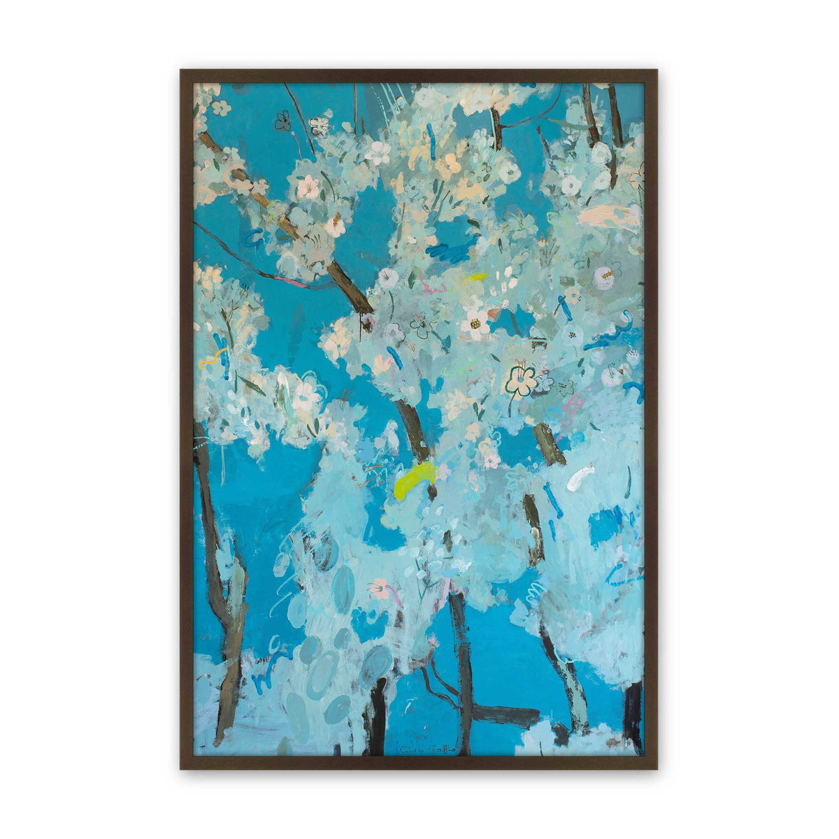 [Color:Brown], Picture of art in a Brown frame