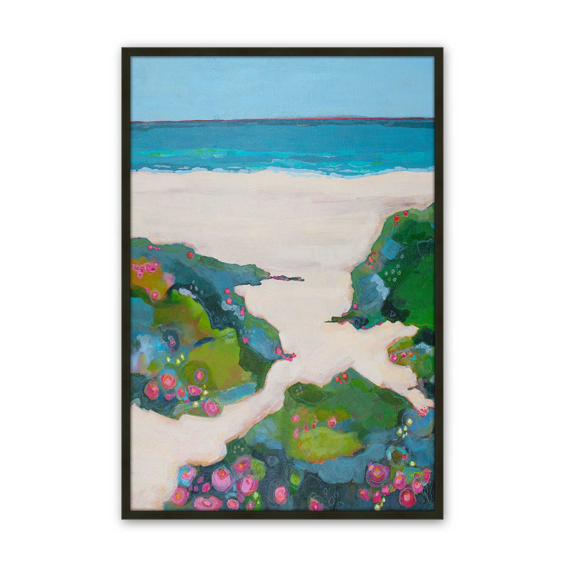 [Color:Satin Black], Picture of art in a Satin Black frame