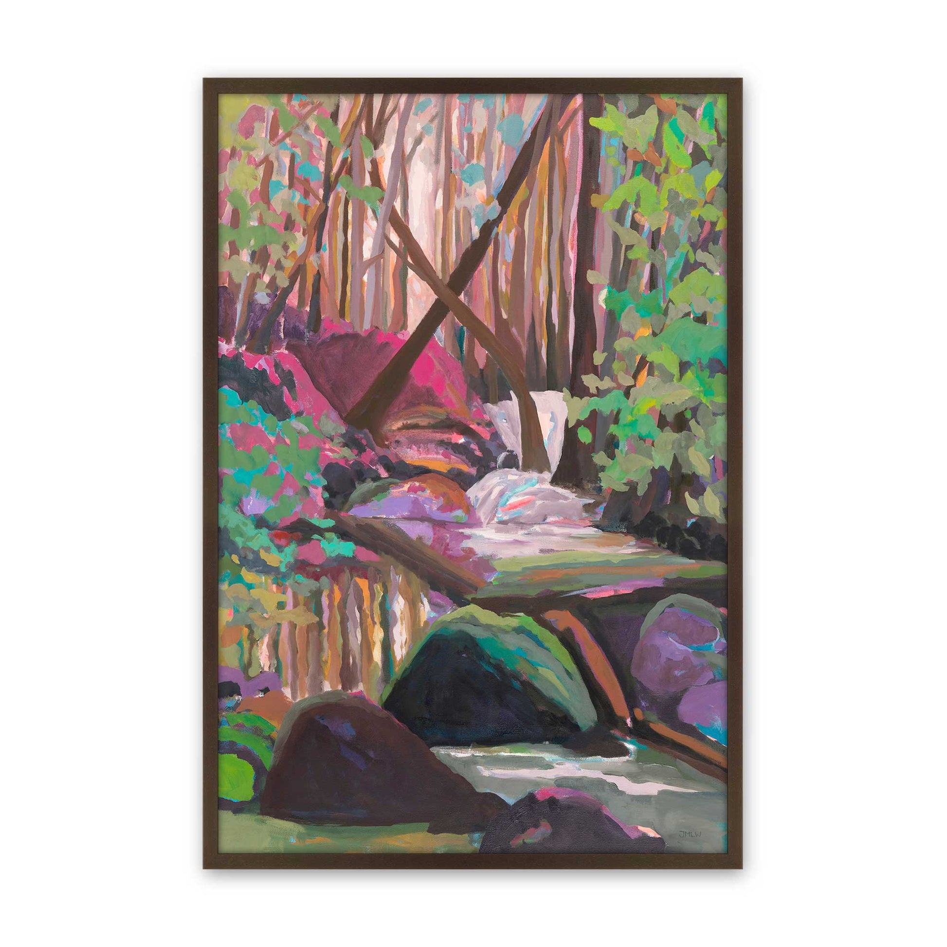 [Color:Brown], Picture of art in a Brown frame