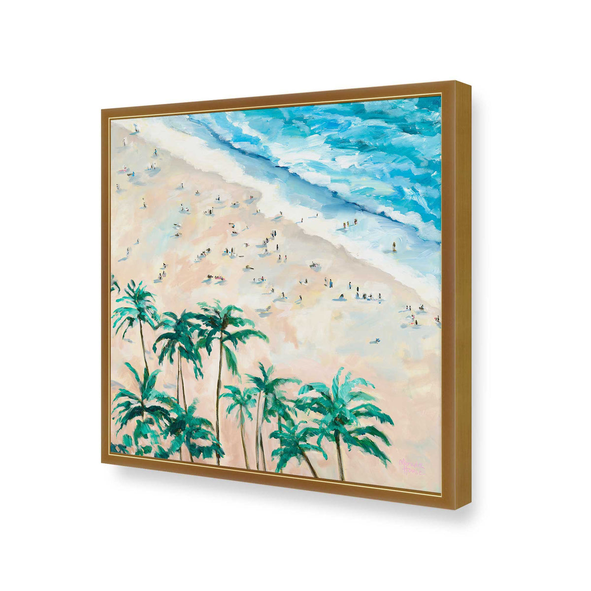 [Color:Polished Gold], Picture of art in a Polished Gold frame of the corner