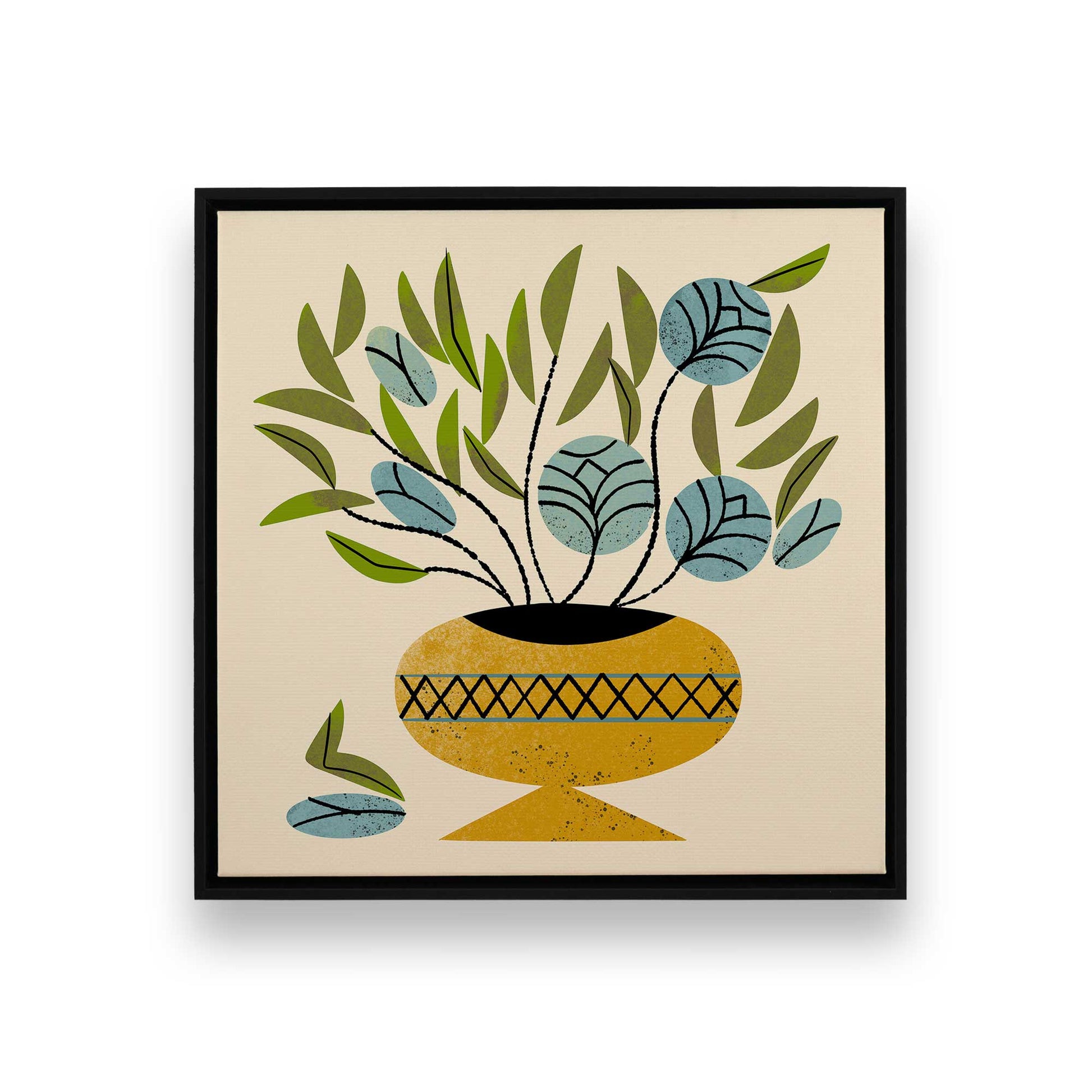[Color:Satin Black], Picture of art in a Satin Black frame