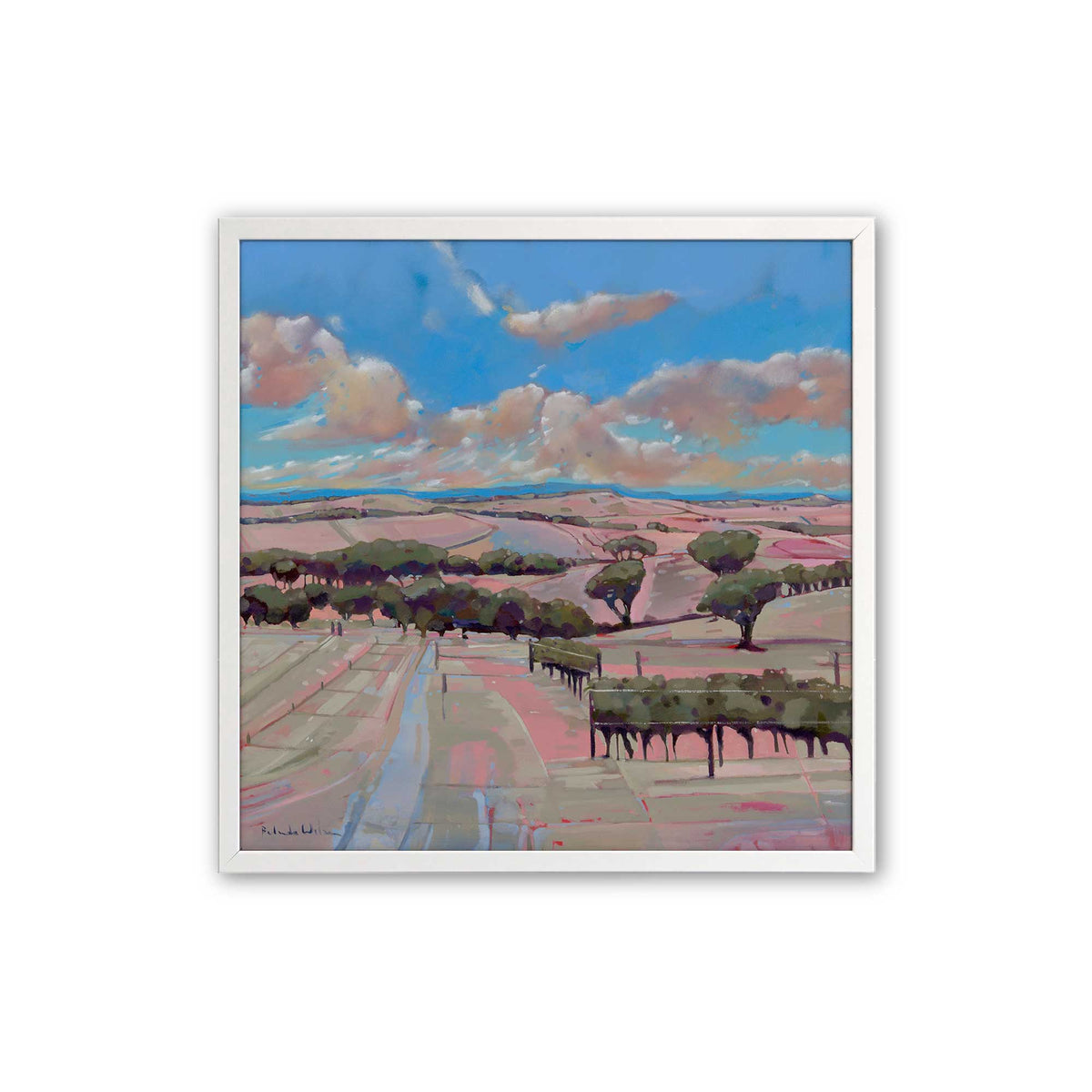 [Color:Opaque White], Picture of art in a Opaque White frame