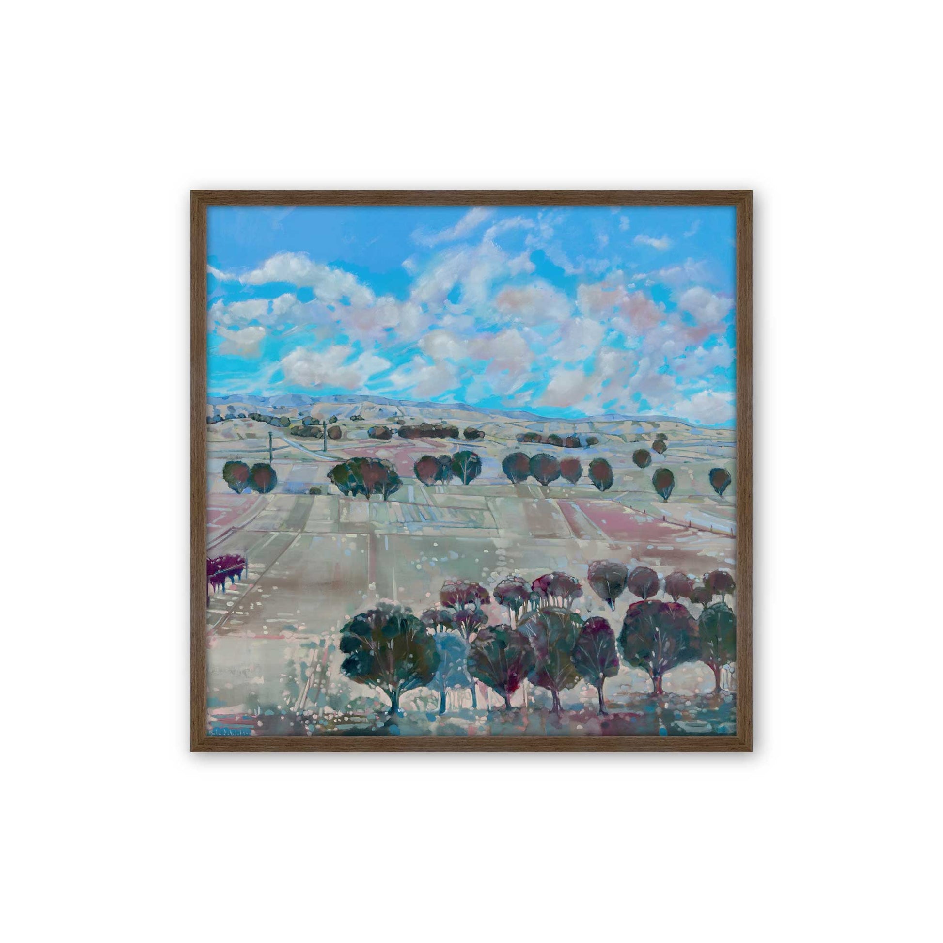 [Color:Walnut], Picture of art in a Walnut frame