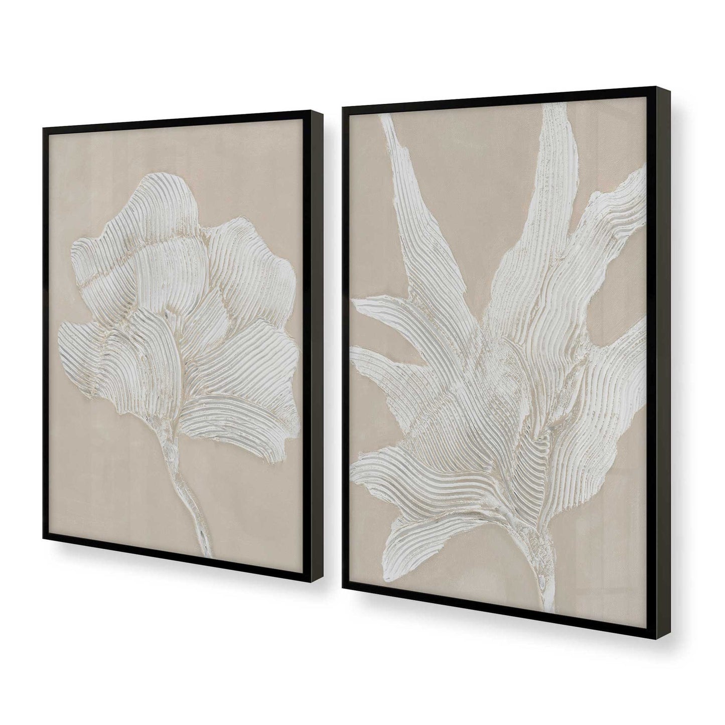 [Color:Satin Black], Picture of art in a Satin Black frame at an angle