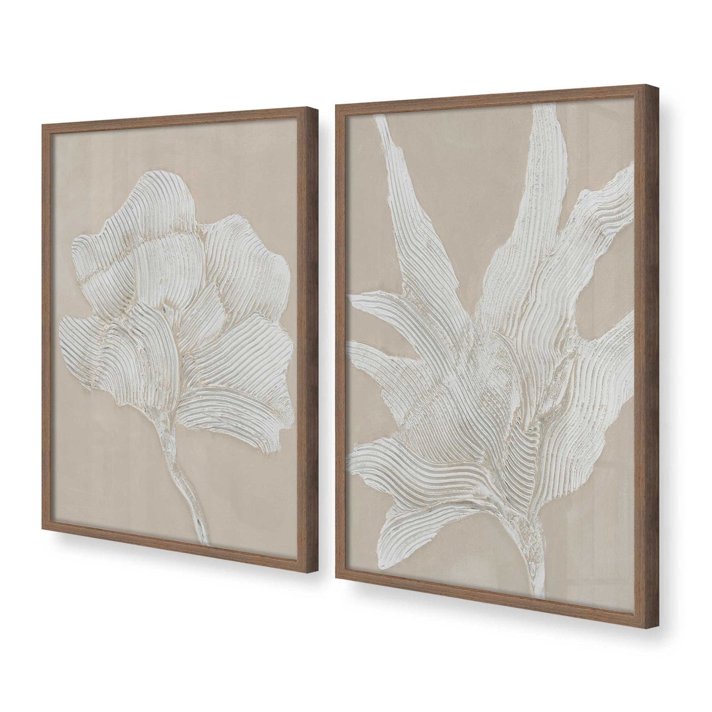 [Color:Walnut], Picture of art in a Walnut frame at an angle