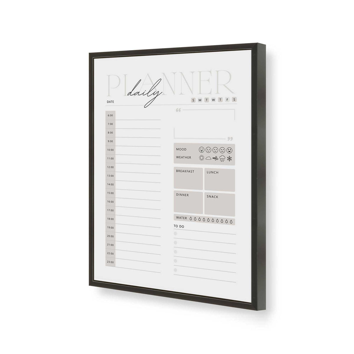 [Color:Satin Black], Picture of art in a Satin Black frame of the corner