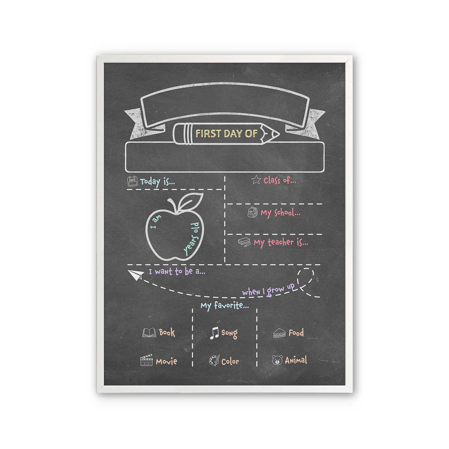 [Color:Opaque White], Picture of art in a Opaque White frame