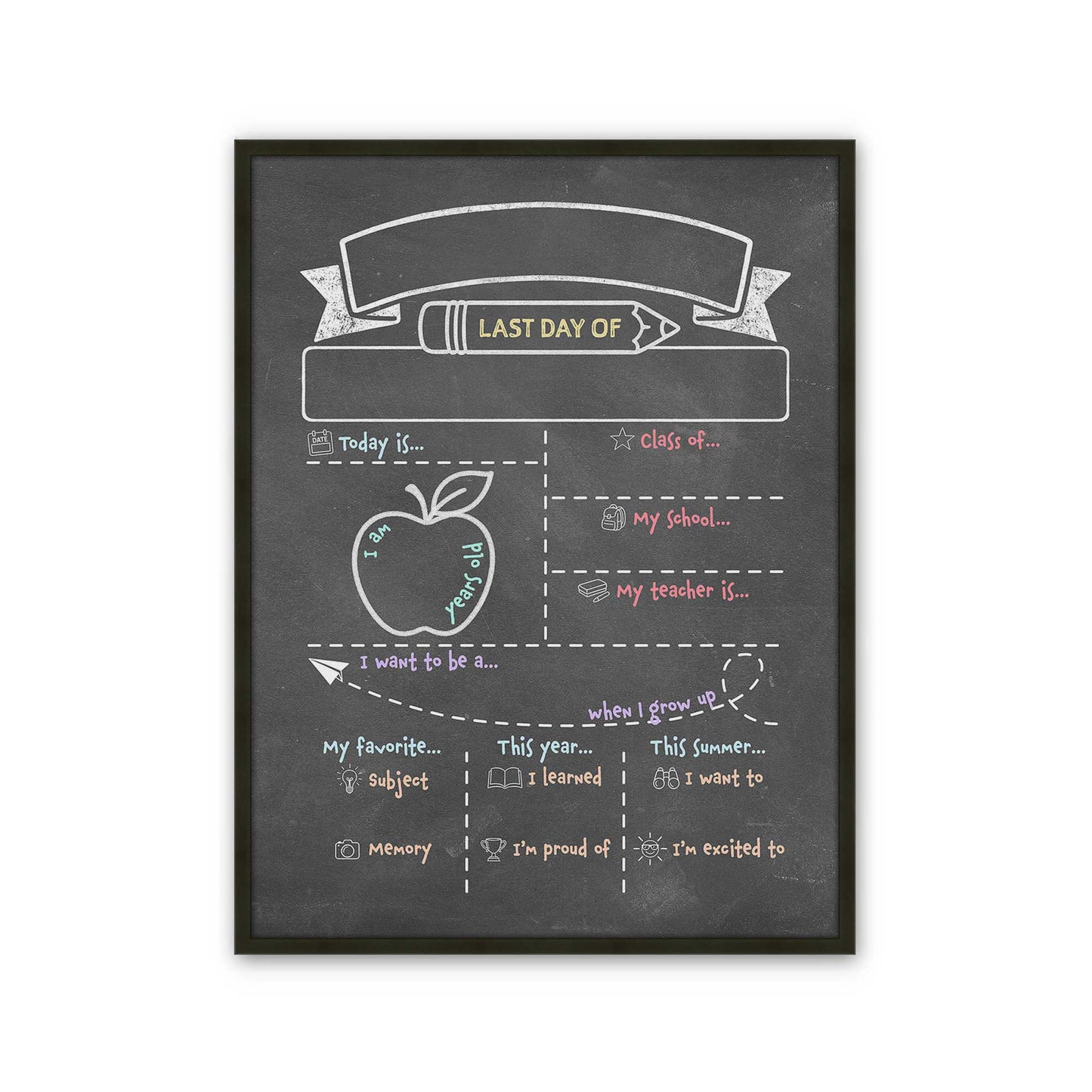 [Color:Satin Black], Picture of art in a Satin Black frame