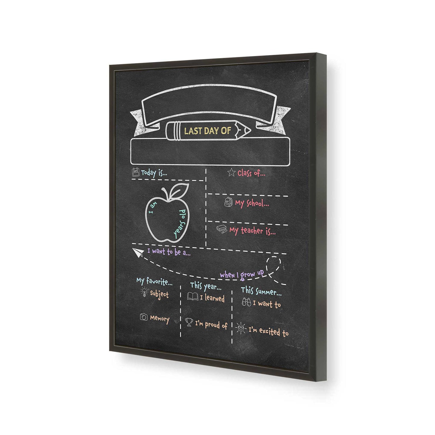 [Color:Satin Black], Picture of art in a Satin Black frame of the corner