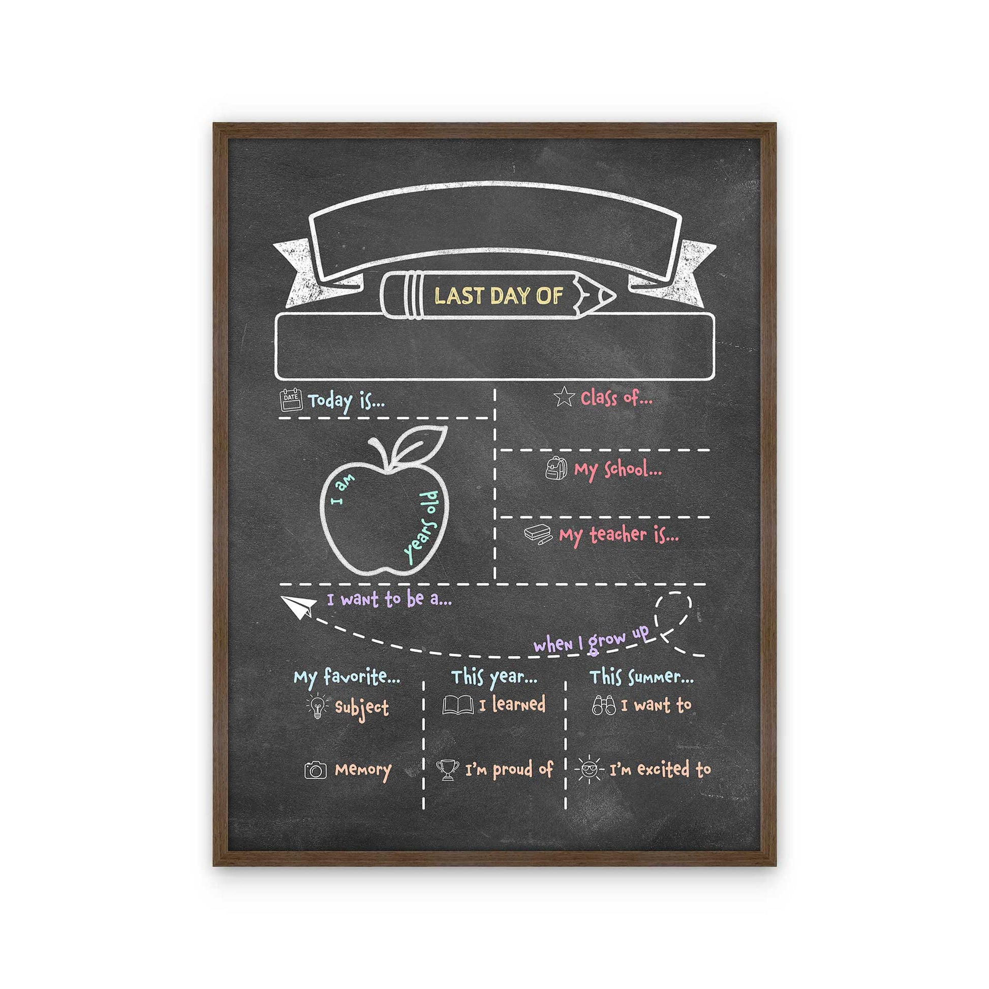 [Color:Walnut], Picture of art in a Walnut frame