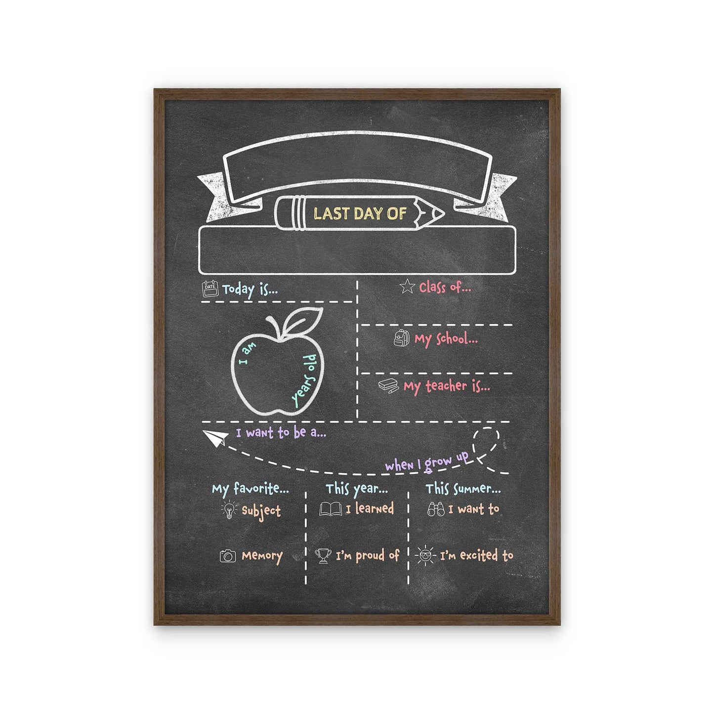 [Color:Walnut], Picture of art in a Walnut frame