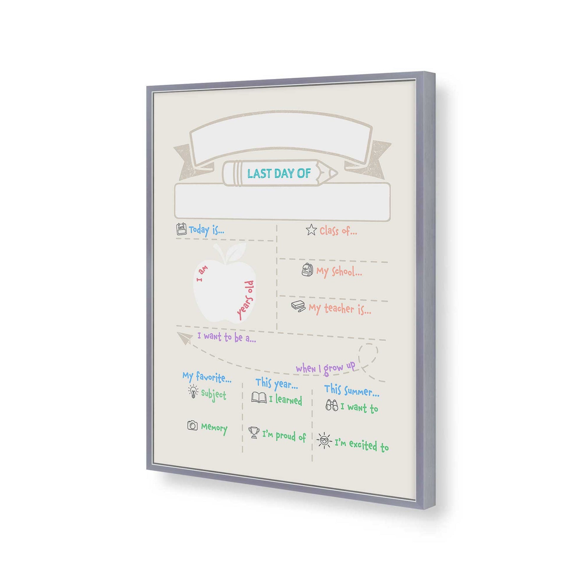 [Color:Polished Chrome], Picture of art in a Polished Chrome frame of the corner