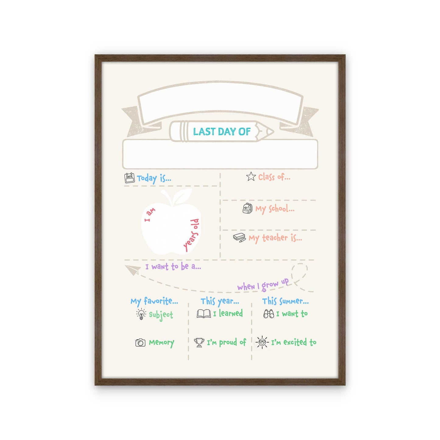 [Color:Walnut], Picture of art in a Walnut frame