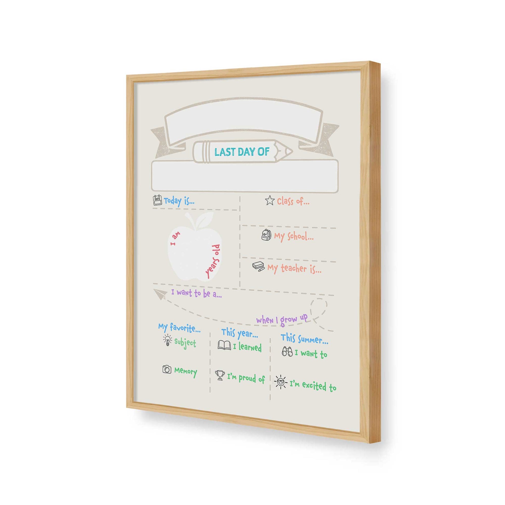 [Color:American Maple], Picture of art in a American Maple frame of the corner