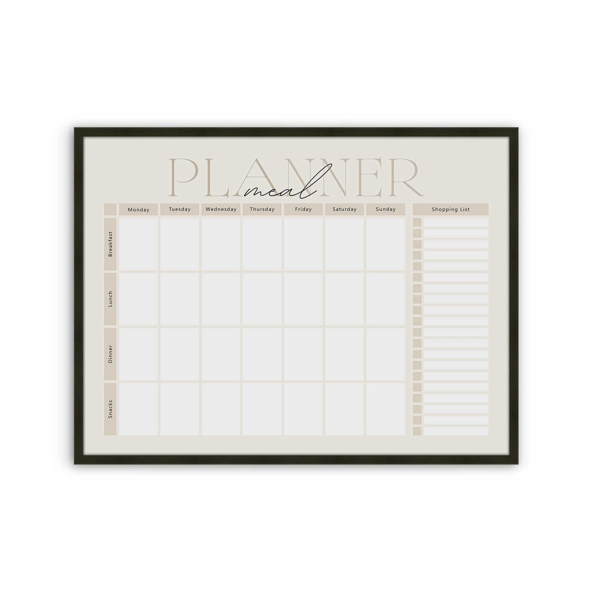 [Color:Satin Black], Picture of art in a Satin Black frame