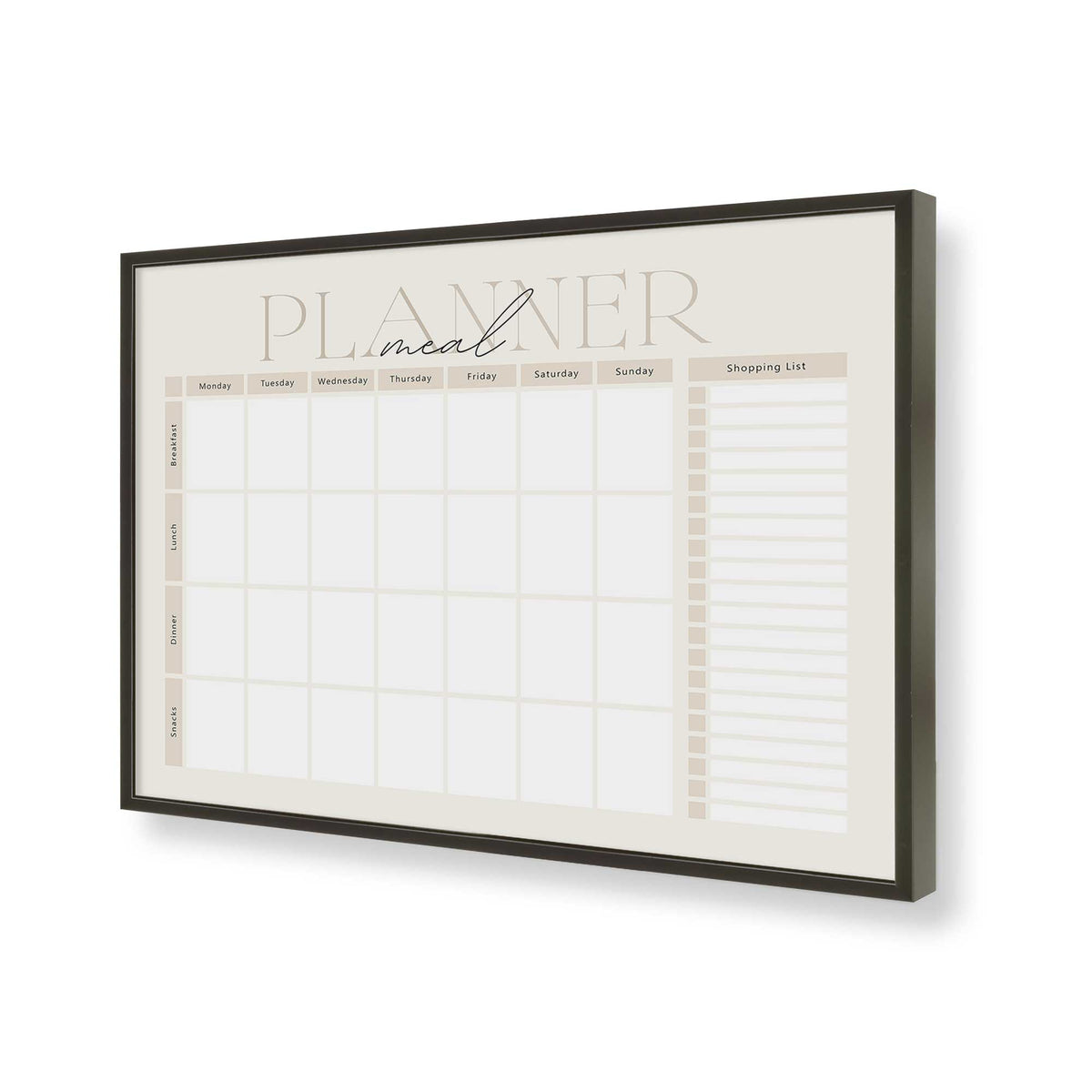 [Color:Satin Black], Picture of art in a Satin Black frame of the corner