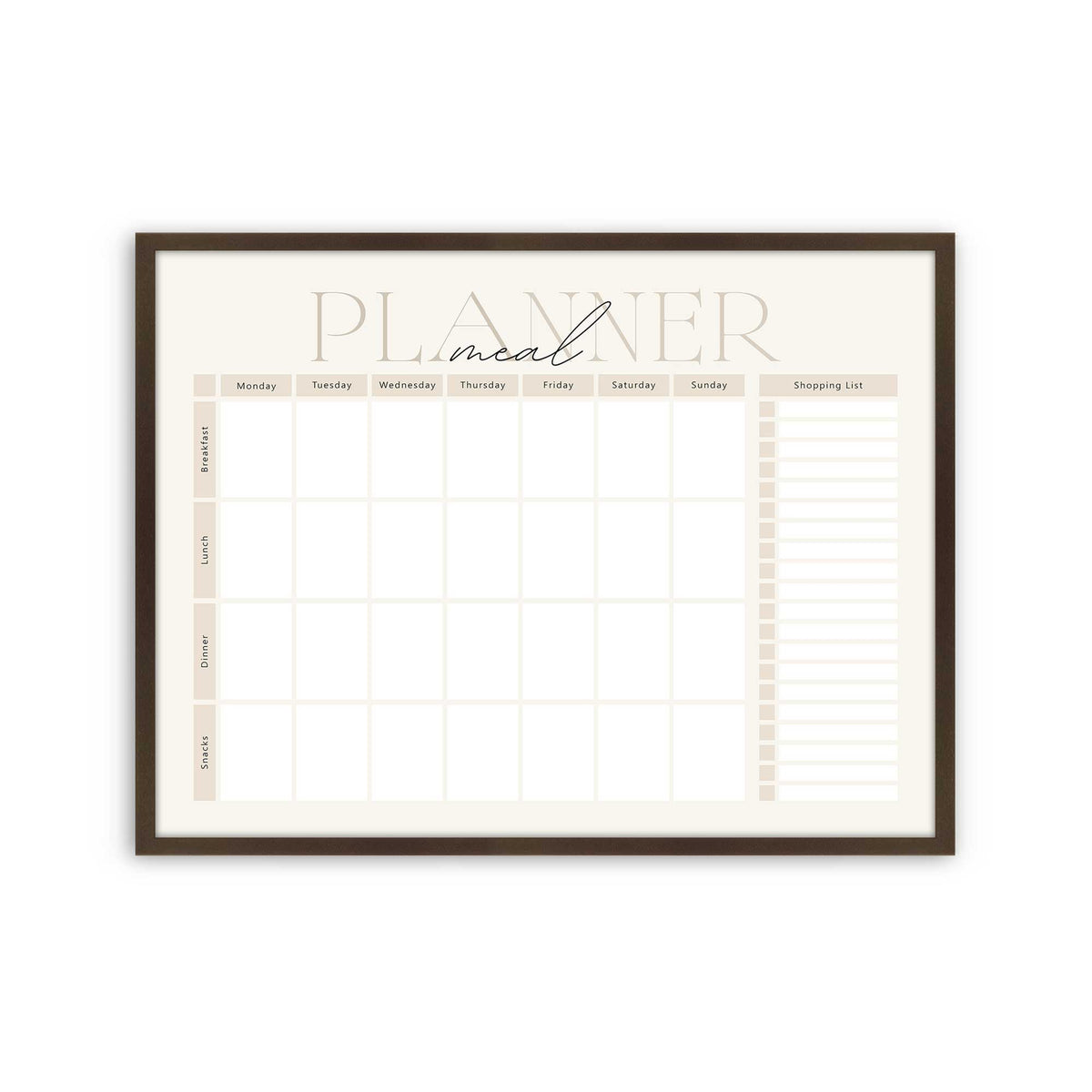 [Color:Belvinder Brown], Picture of art in a Belvinder Brown frame