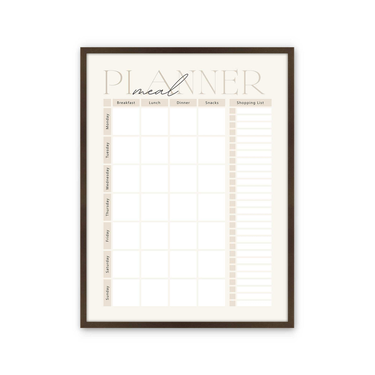 [Color:Belvinder Brown], Picture of art in a Belvinder Brown frame