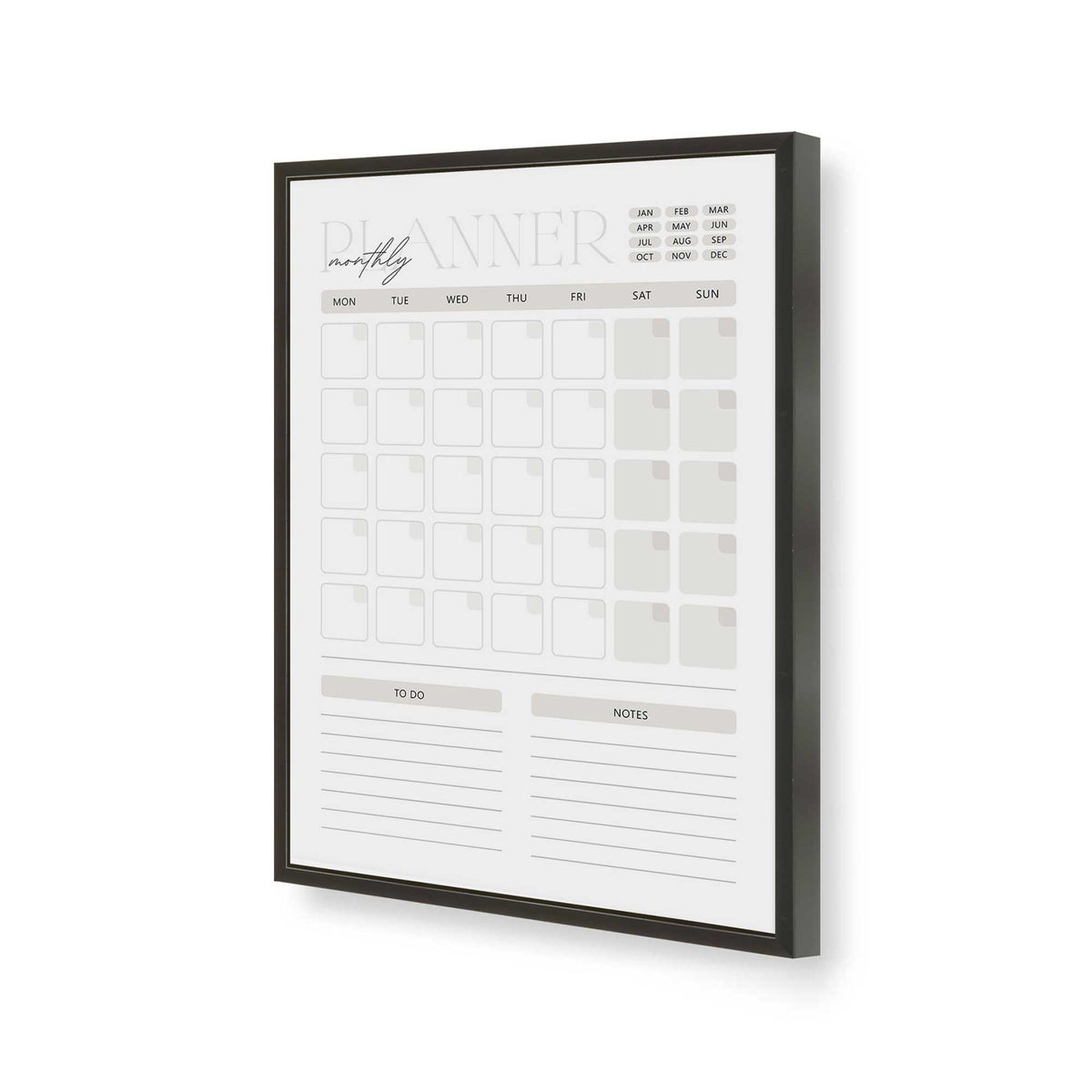 [Color:Satin Black], Picture of art in a Satin Black frame of the corner