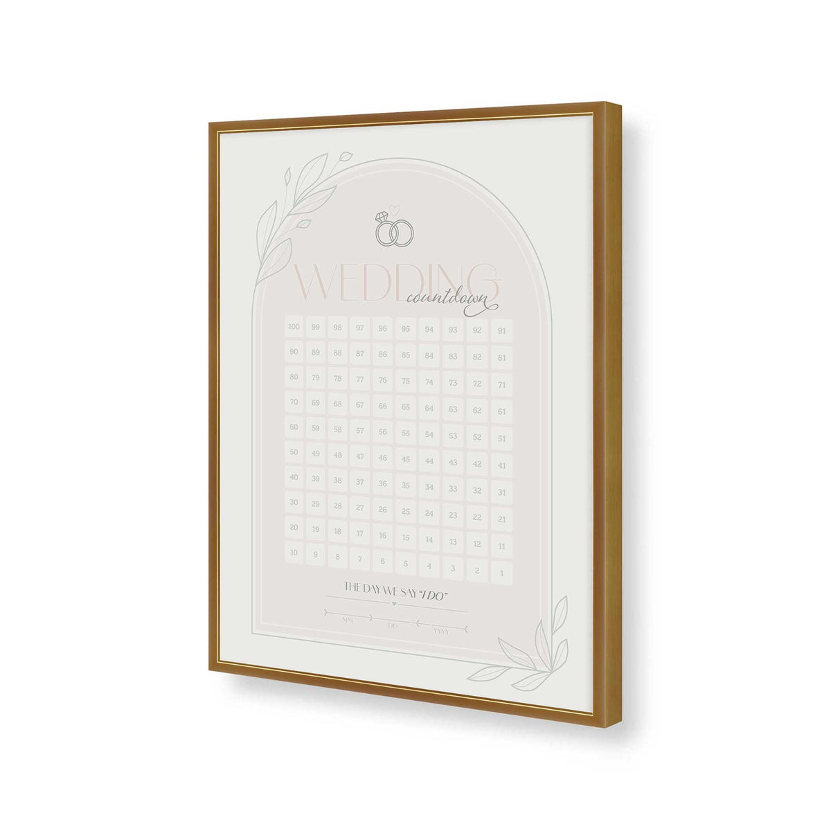 [Color:Polished Gold], Picture of art in a Polished Gold frame of the corner