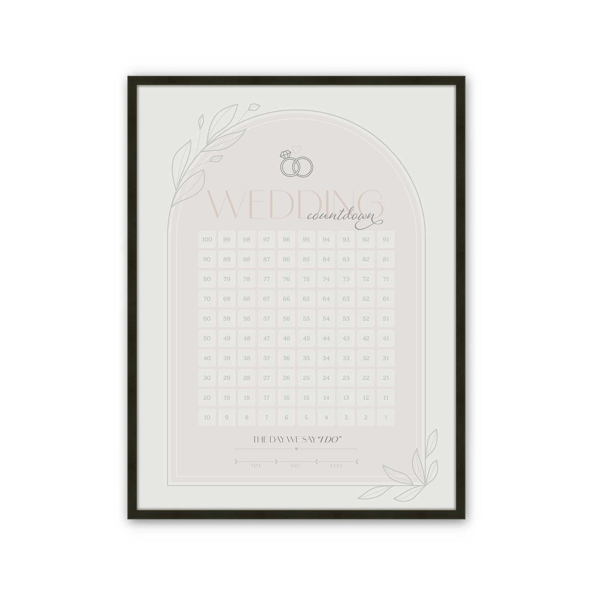 [Color:Satin Black], Picture of art in a Satin Black frame